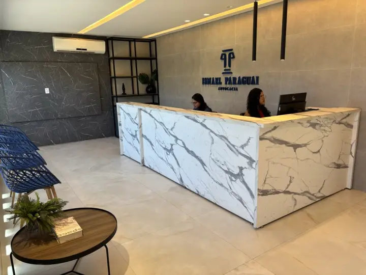Recepção do escritório Ismael Paraguai Advocacia